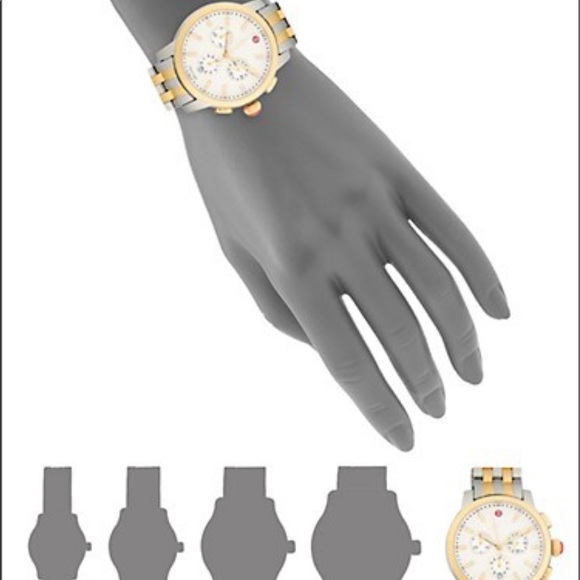 SOLDMichele Uptown Stainless Steel & Diamond Watch - Picture 2 of 10